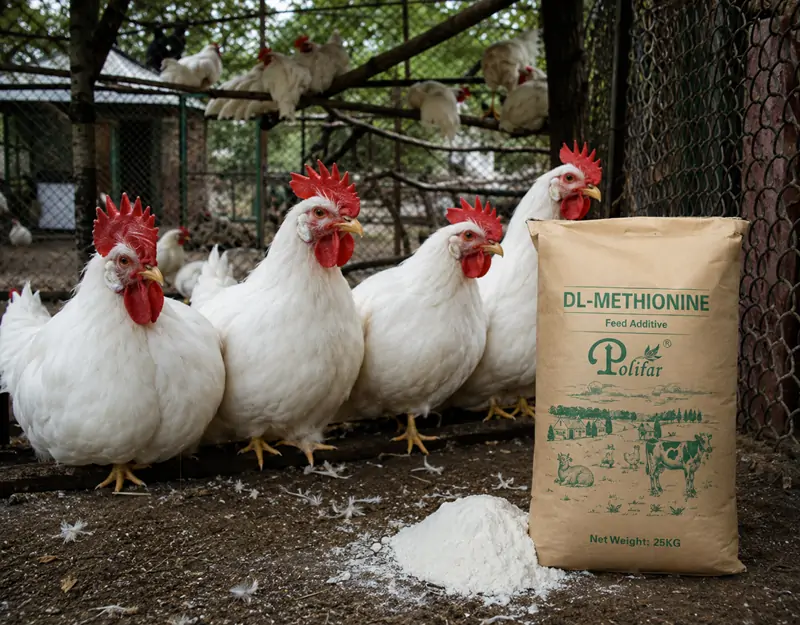 Methionine specially designed for poultry Kümes hayvanları için özel olarak tasarlanmış metiyonin