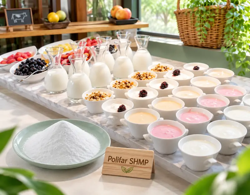 SHMP is used in dairy products SHMP süt ürünlerinde kullanılıyor